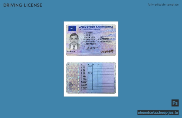Beispiel für einen litauischen Führerschein